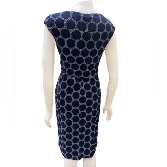 Ralph Lauren Midi Blue Cap Sleeve Dress Size 6 - Picture 2 of 10